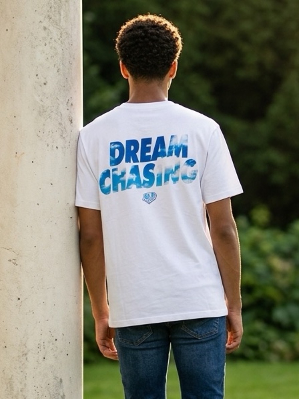 NWT Baseball Lifestyle 101 Adult White Graphic Tee Shirt Dream Chaser - Size L